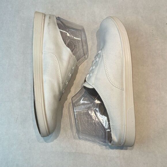 Spenco Orthotic White Canvas Slip On Sneakers Santa Rosa Mules Womens Sz 8.5 - Picture 6 of 10